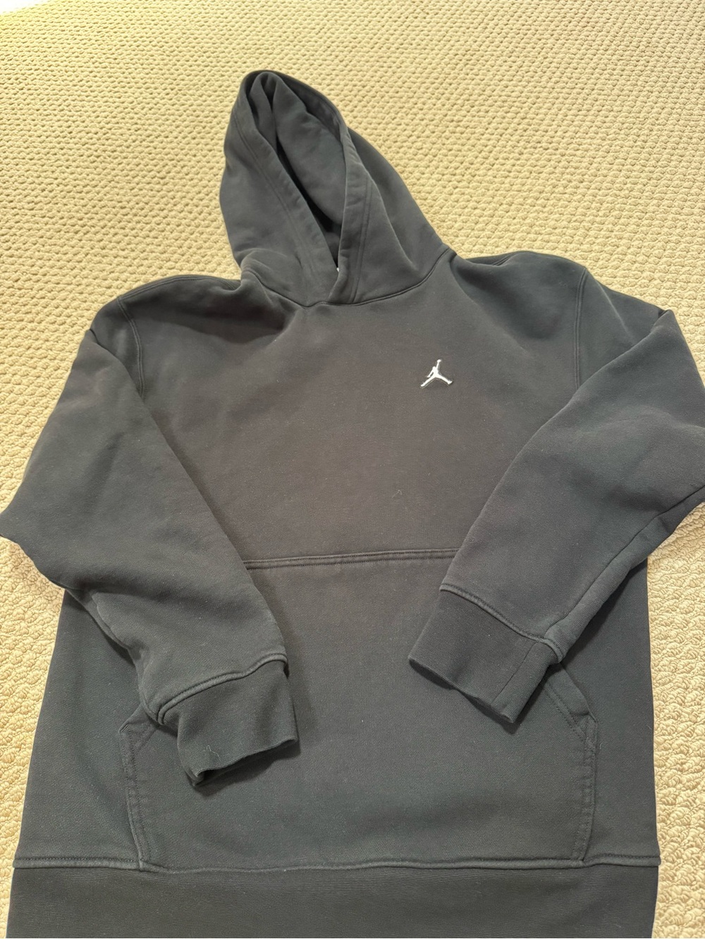 Jordan Black Hoodie with White Jumpman Logo